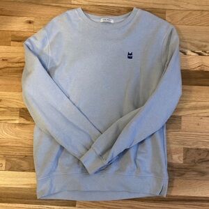 Men's Casual Blue Crewneck Sweater